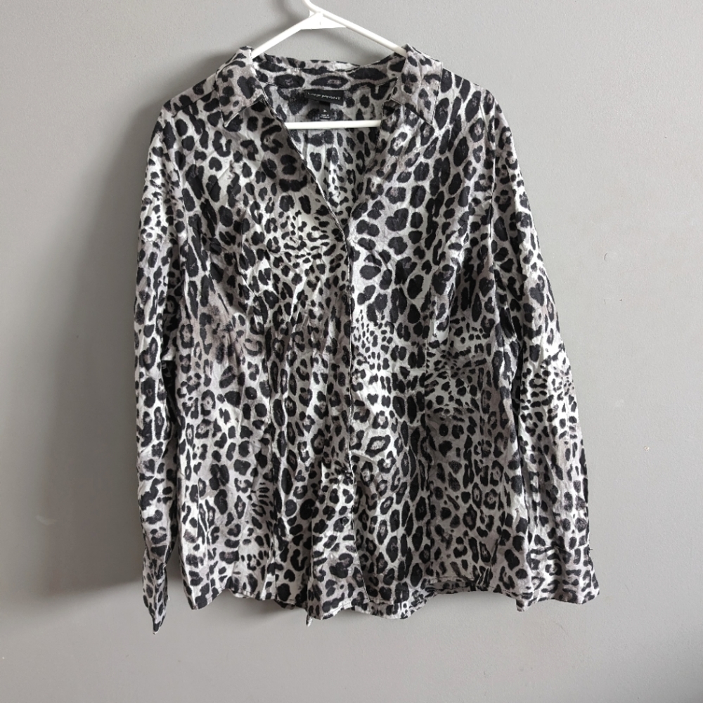 Lane Bryant leopard print button up size 26